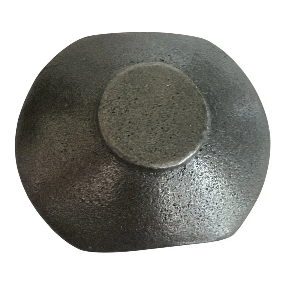 Vintage Style Black Cast Iron Jewelry Bowl Metal Dish Coin Tray Spoon Tray